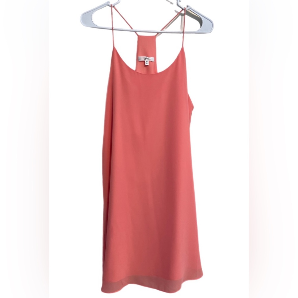 NOT FOR SALE- Norah Racerback Lightweight Slip Lined Dress Medium Pink Coasta